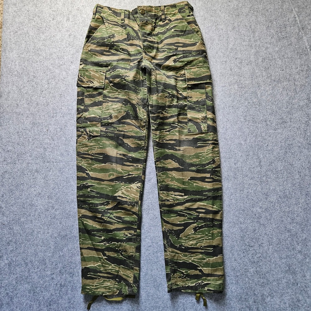 TRU-SPEC Mens Tiger Stripe Camo Tactical Cargo Pants Size Small